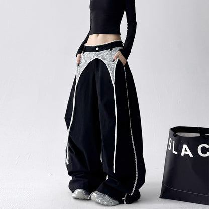 Y2K/Korean Street/Race Wide-Leg Pants【w002602001】